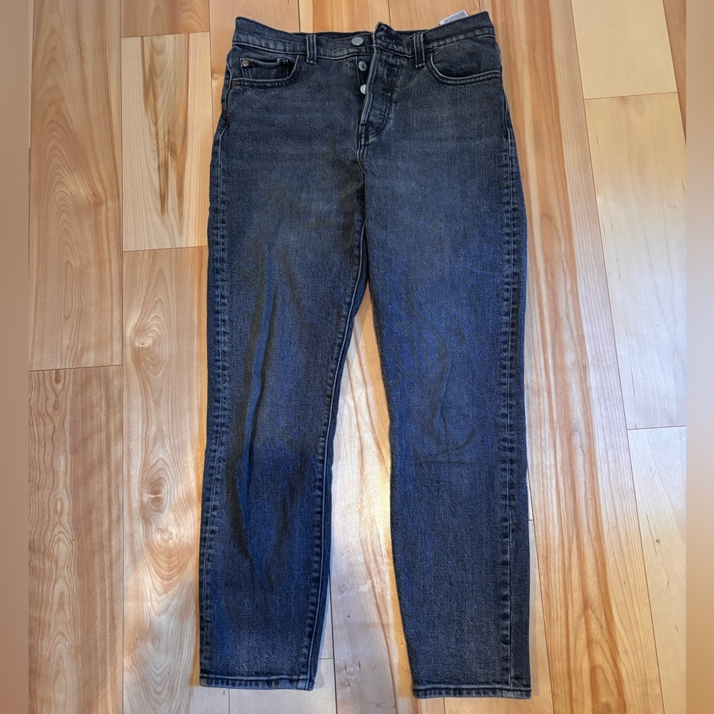 Levi's® Premium Wedgie Icon Fit Jeans — Faded Black